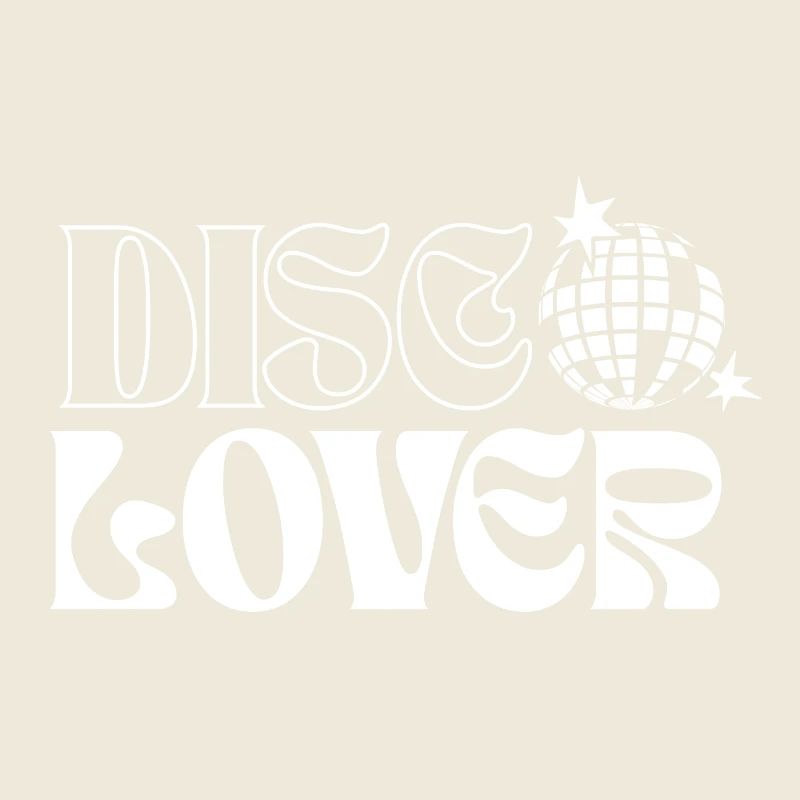 Design de boule disco rétro et d’étoiles de l’espace