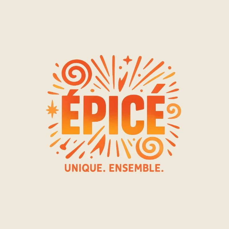 Logo Épicé unique Ensemble