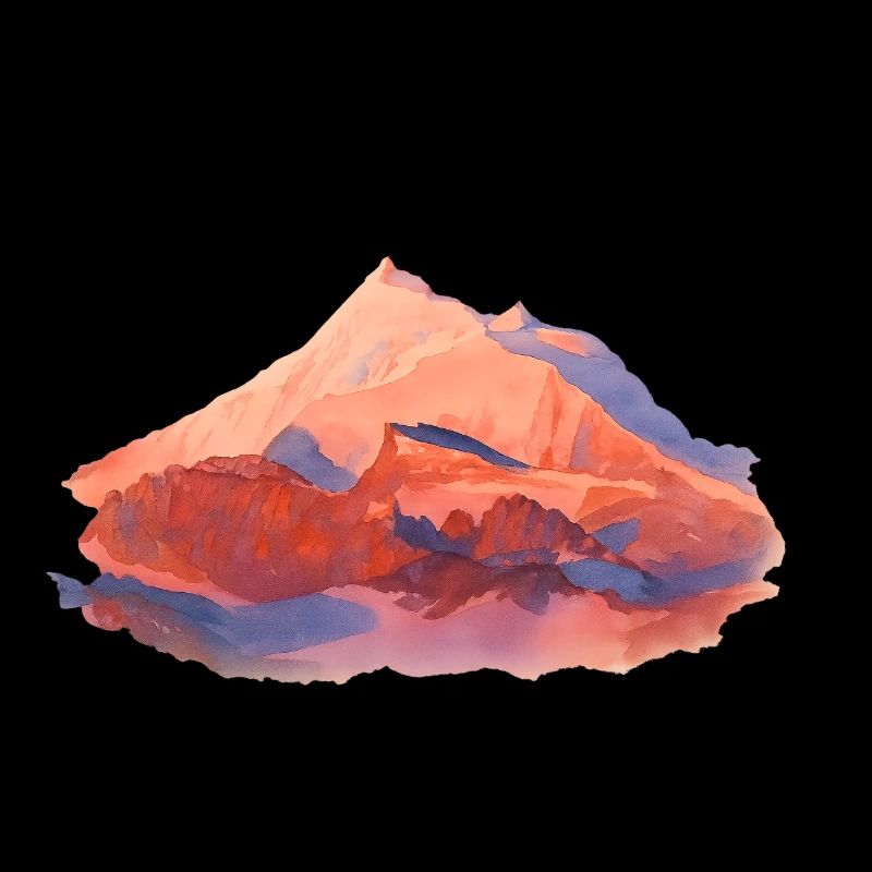 Weisshorn VS 4505m aquarell