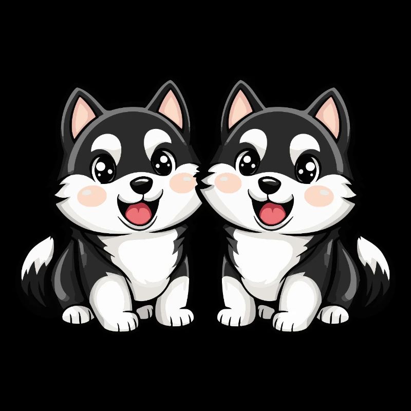Bande dessinée Husky Dog