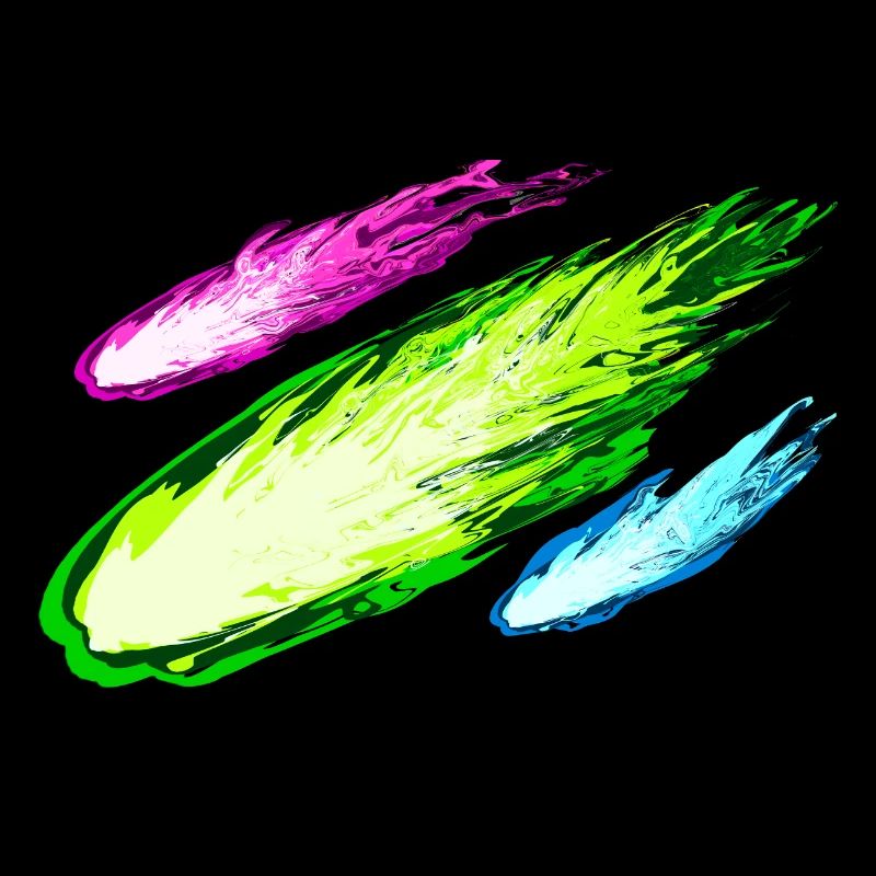 Explosion von bunten Drachen