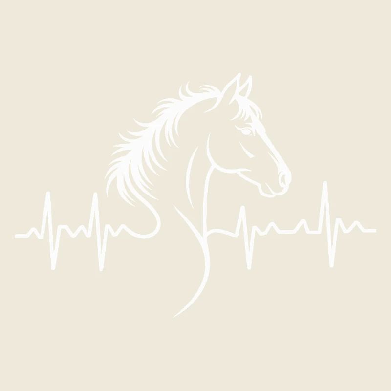 Motif de battement de cœur de cheval