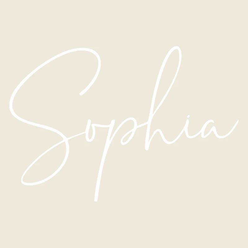 Sophia / Conception d’écriture manuscrite (Blanc)