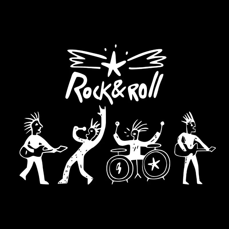 Rock-and-Roll-Band-Sketch