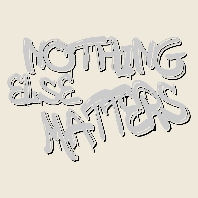 Typographie de citation graffiti : slogan gris gras