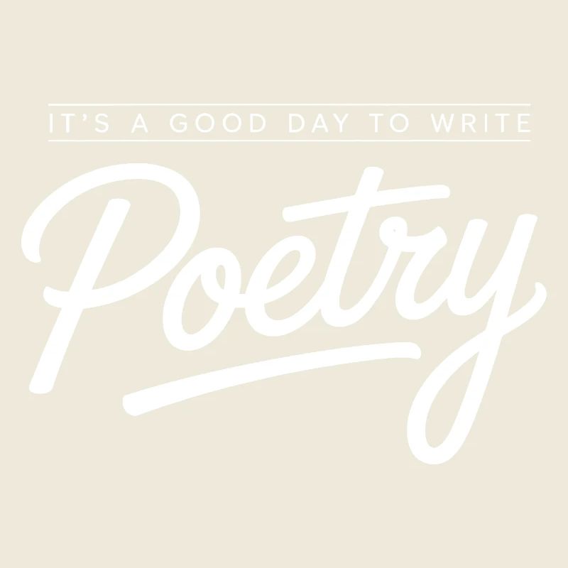 Poetry Script Monochrome Tee