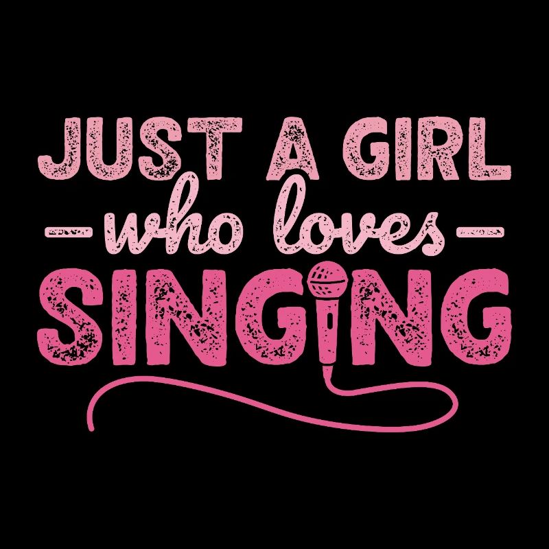 Nur ein Mädchen, das gerne Karaoke-Sängerin singt