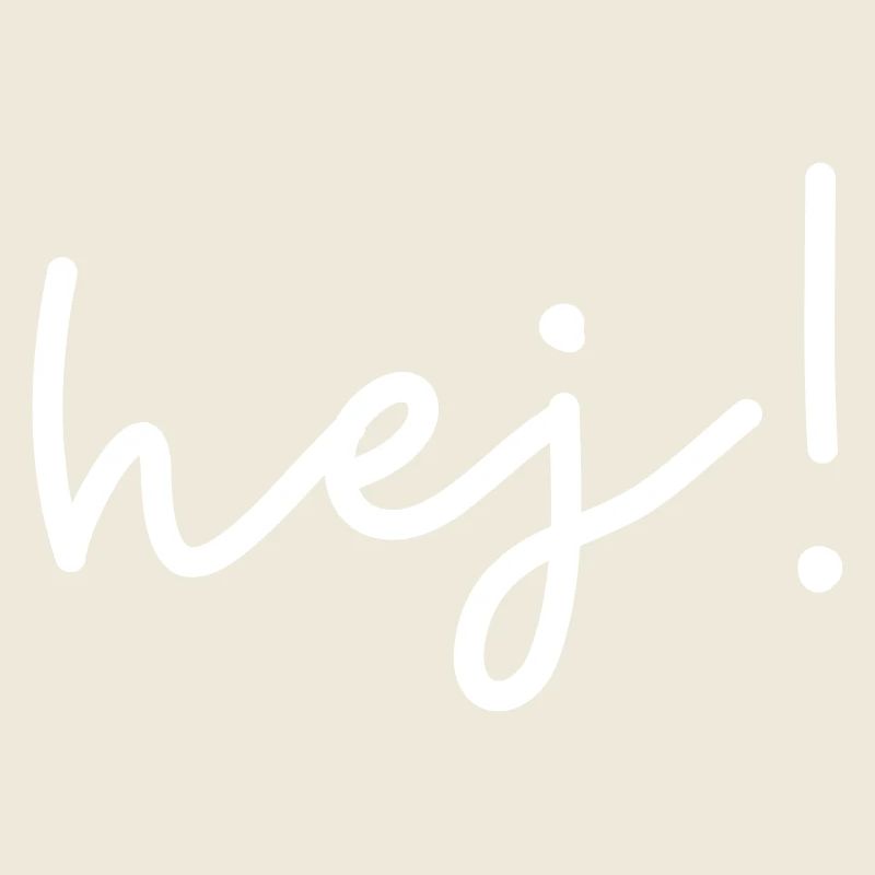 Hej – design de mots scandinave