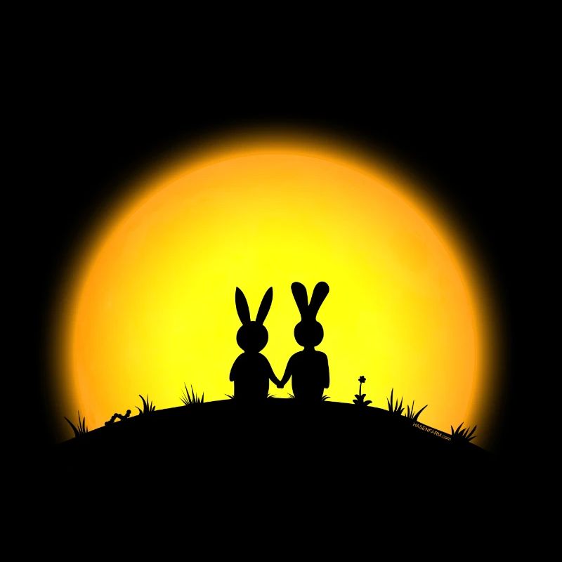 bunny bunnies hare rabbit date sunset