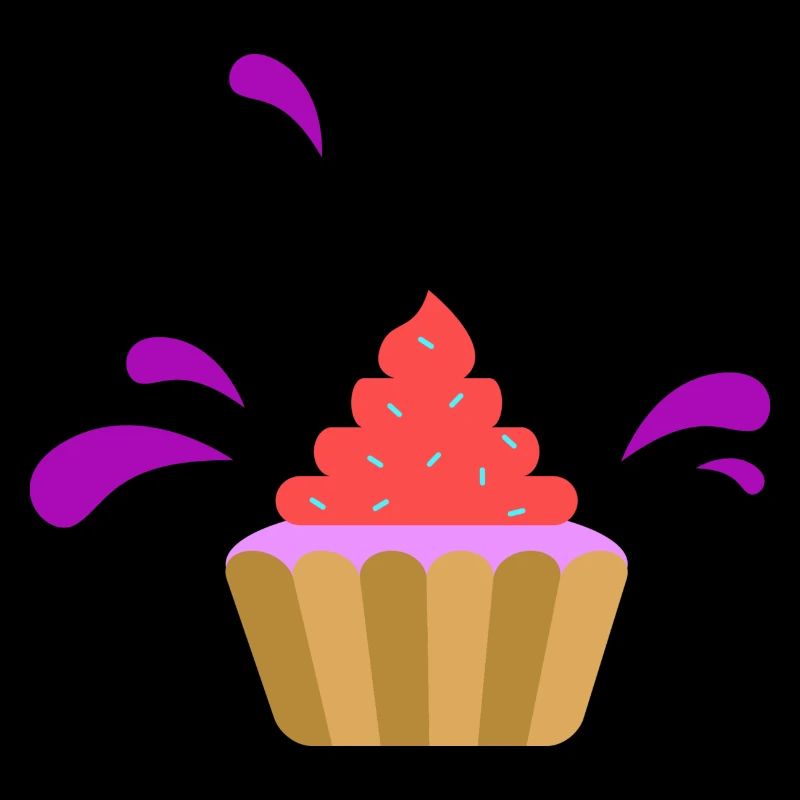 Sehr leckerer Muffin mit Erdbeercreme Geschenk