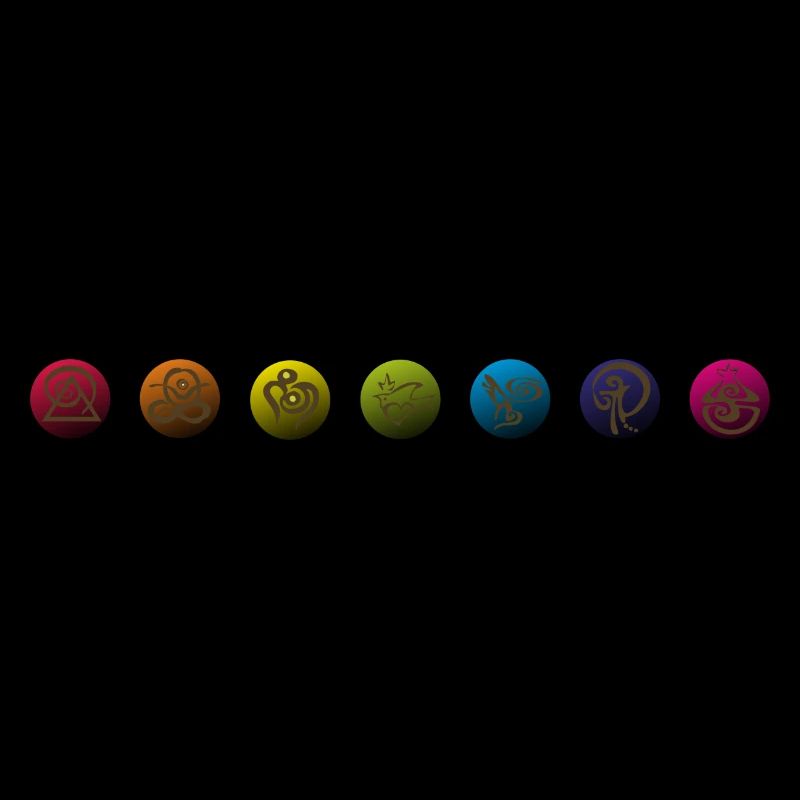 chiSigns 7 Chakras Yoga Motive