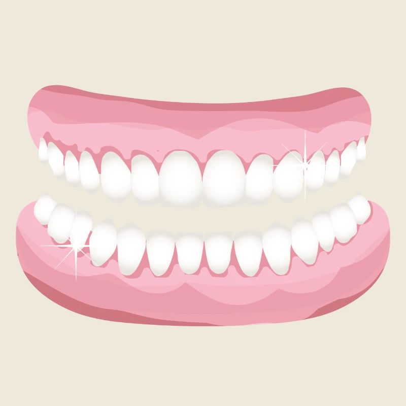 bright teeth with sparkling clean teeth