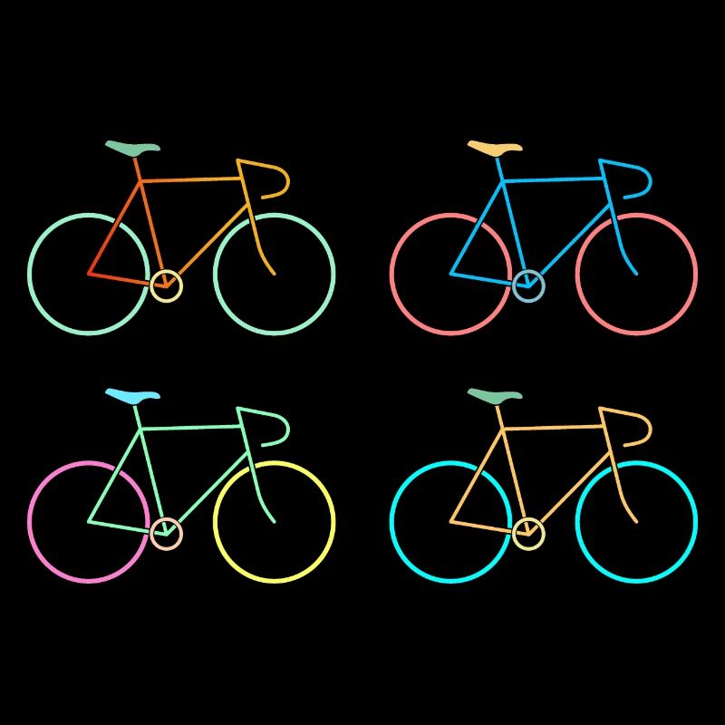 Vélo de course coloré