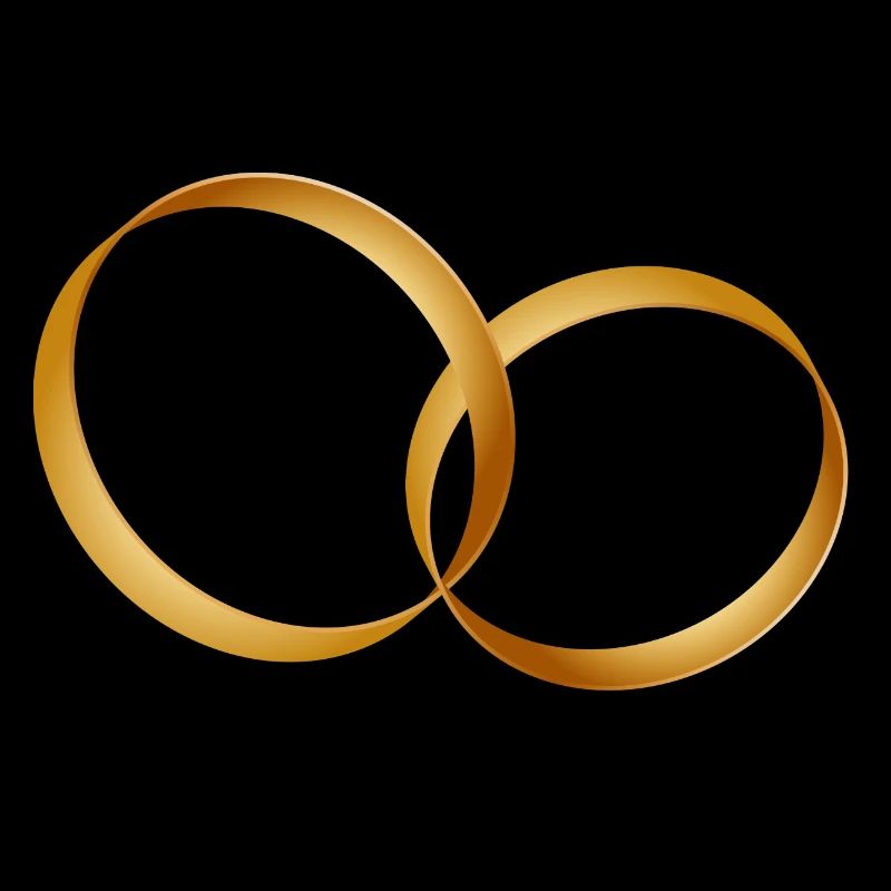 zwei goldene Ringe - Ehering - Hochzeit