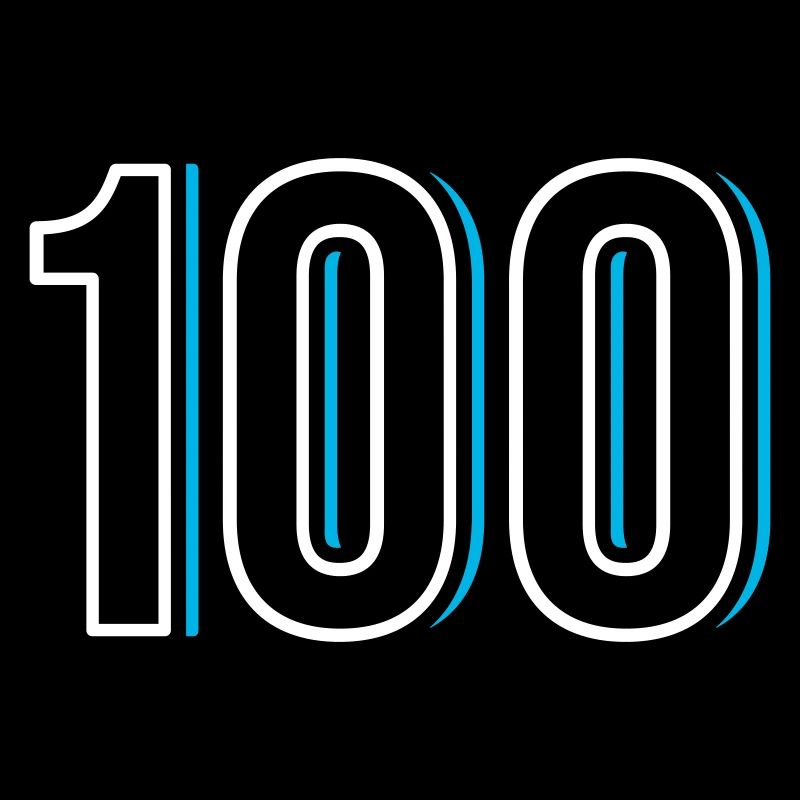Nummer 100 - Einhundert - Hundert