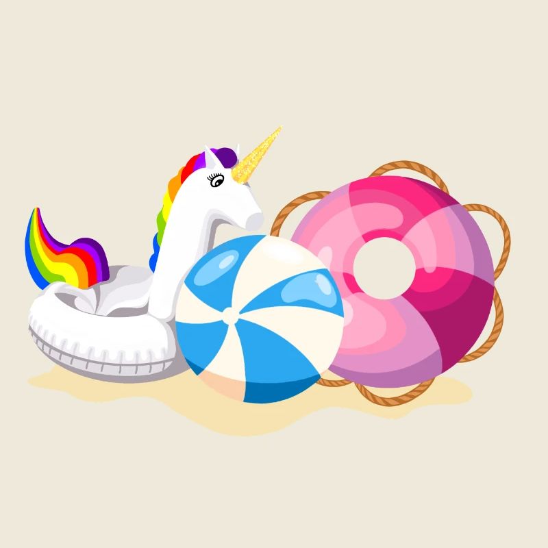 Unicorn Beach Party Summer