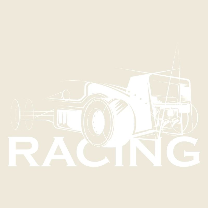 Illustration de voiture de course icône logo icône graphique