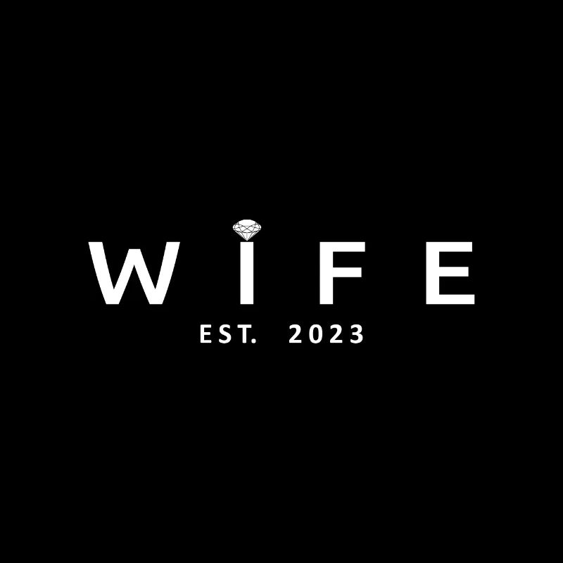Ehefrau Est. 2023 Verlobung Brautdusche Hochzeit