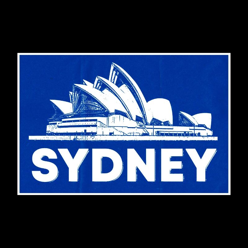 Silhouette bleue de l’Opéra de Sydney