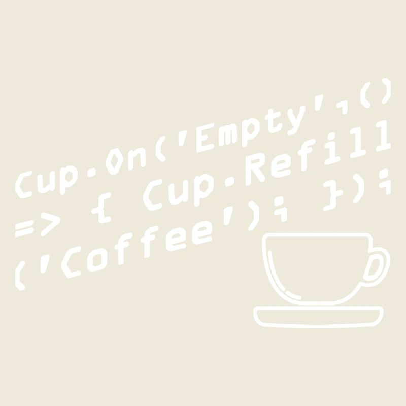 Programmers generate code from coffee