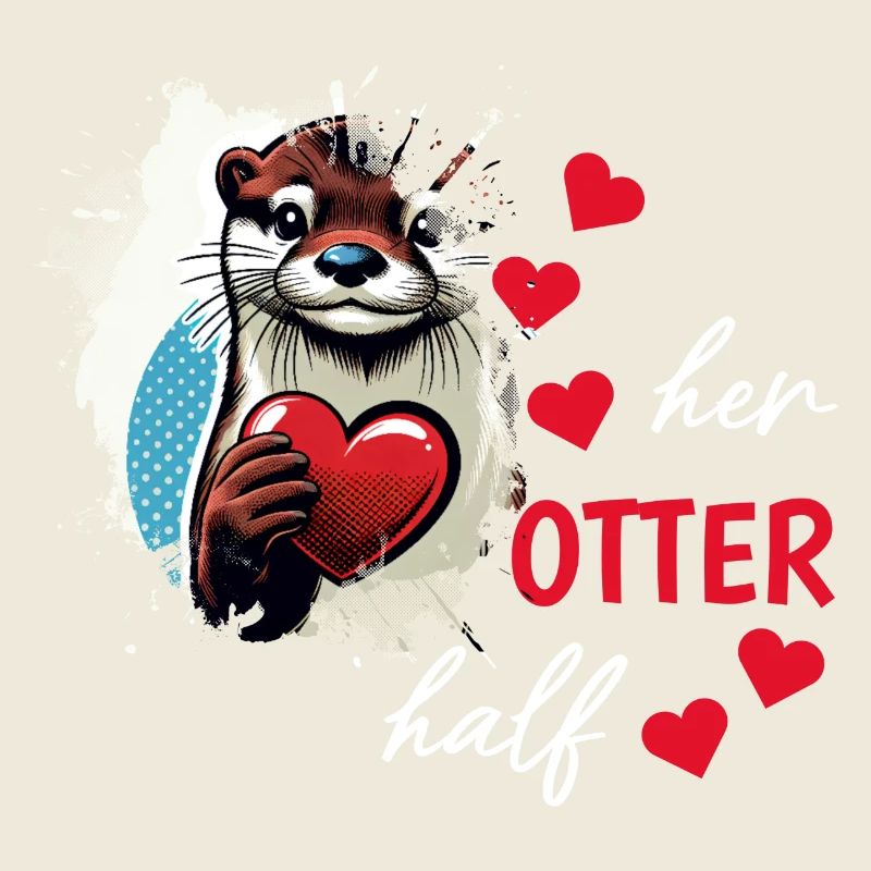 Otter half liebe geschenk