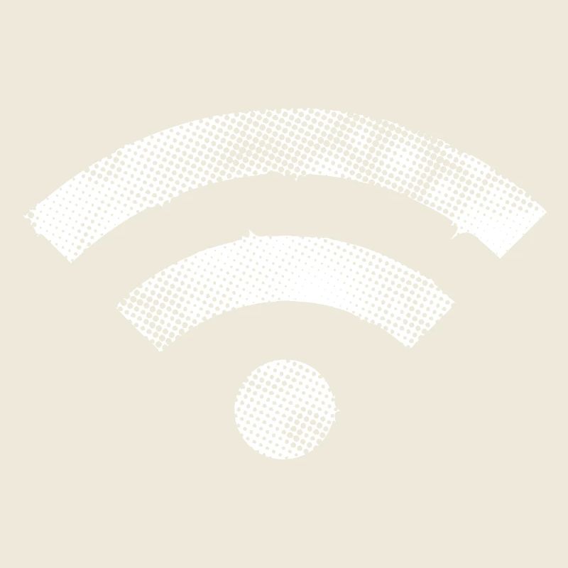 wifi wlan Symbole blanc MOD