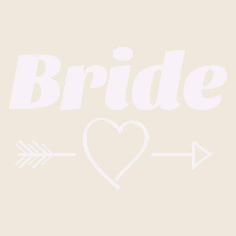 Braut Herz Pfeil Design