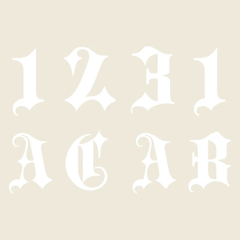 Gothic Monogram 1231