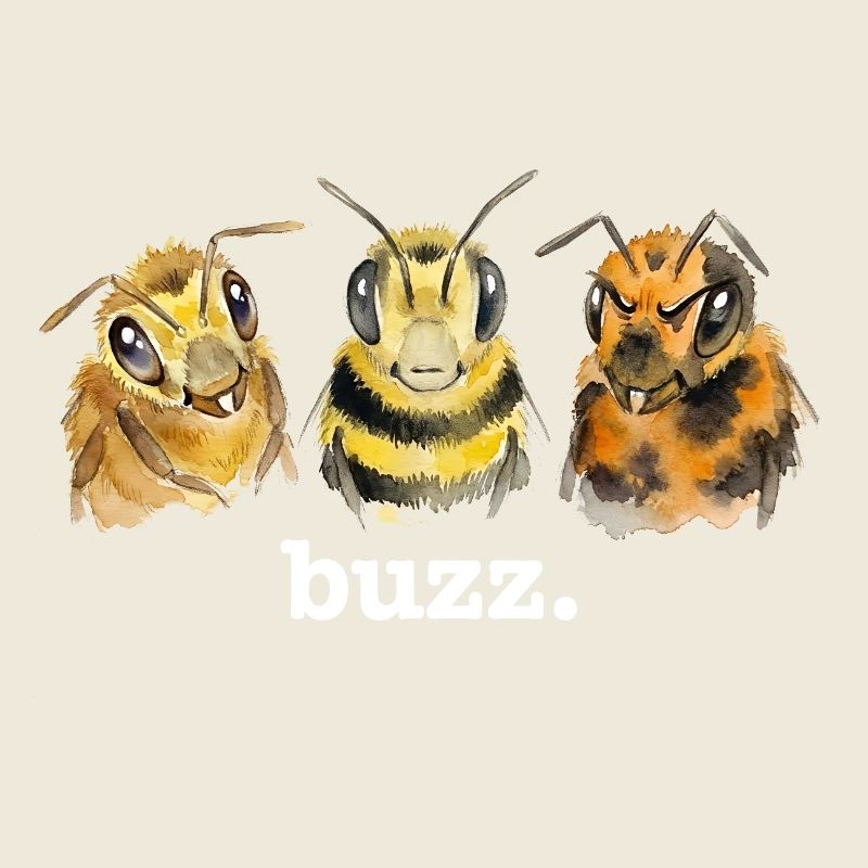 Bees buzz – Funny buzzing for bee lovers