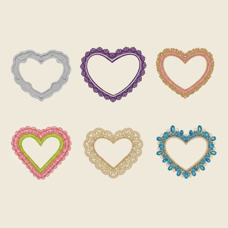 Filigrane Spitzenherzen