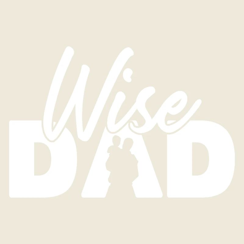 Wise Dad Silhouette Vaterschaft Elternschaft