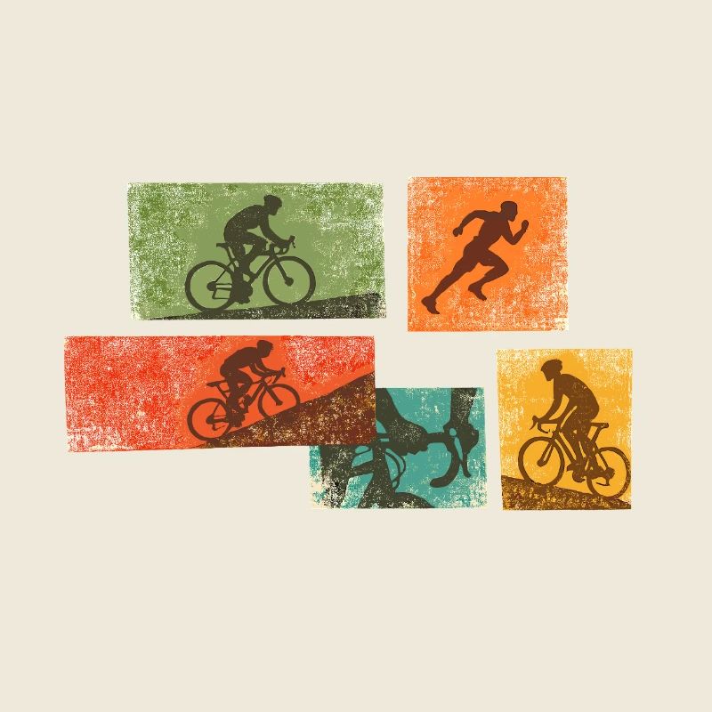Bike Collage : Force et rythme