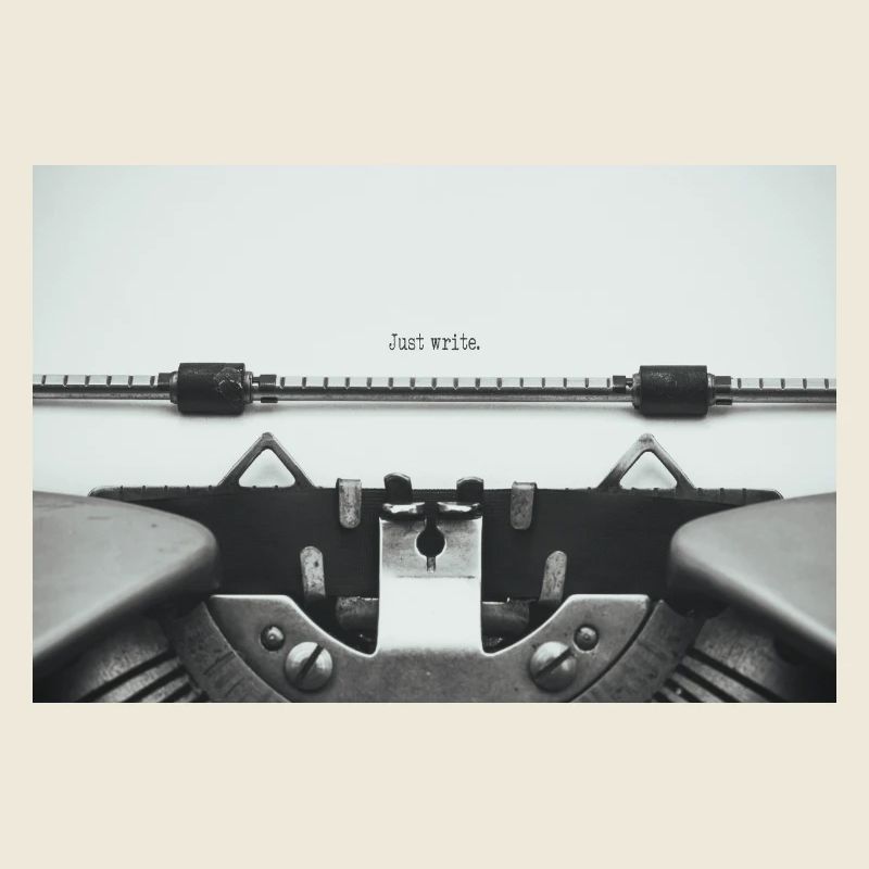 Just Write Vintage Typewriter Design