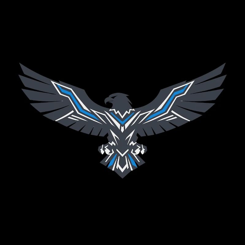 Geometric Eagle Blue