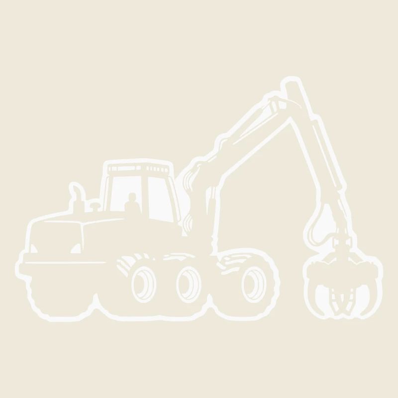 Silhouette de moissonneuse