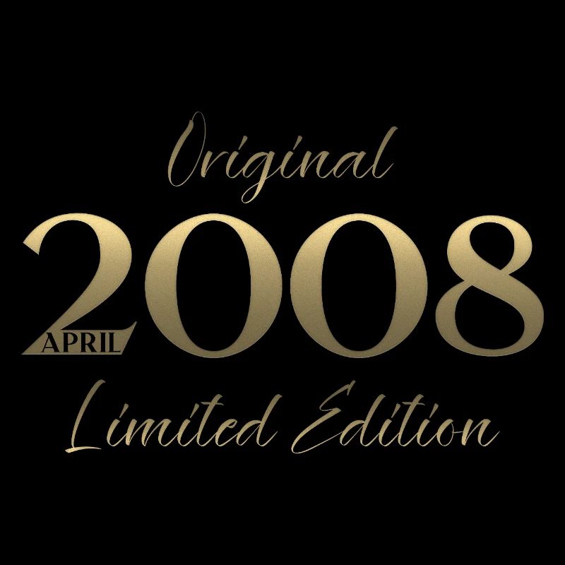 18. Geburtstag Geschenk Mann Original April 2008