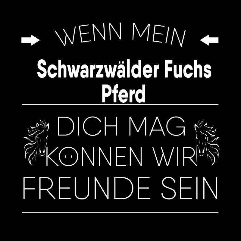 Schwarzwälder Fuchs Pferd Geschenk