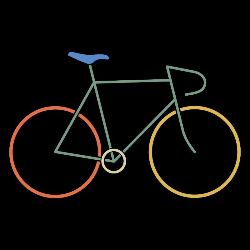 Vélo de course coloré