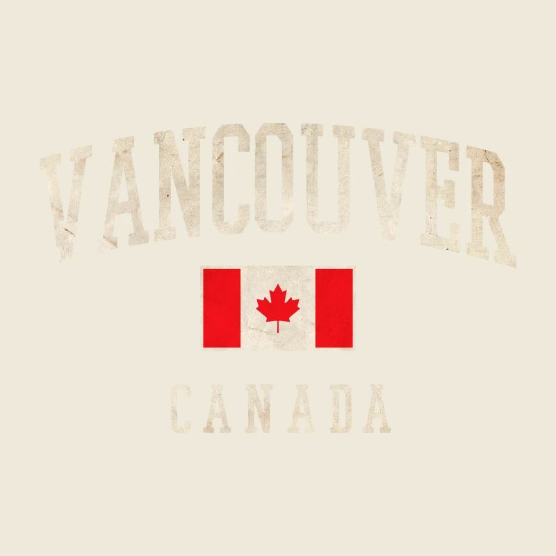 Vancouver Canada Drapeau Chemise