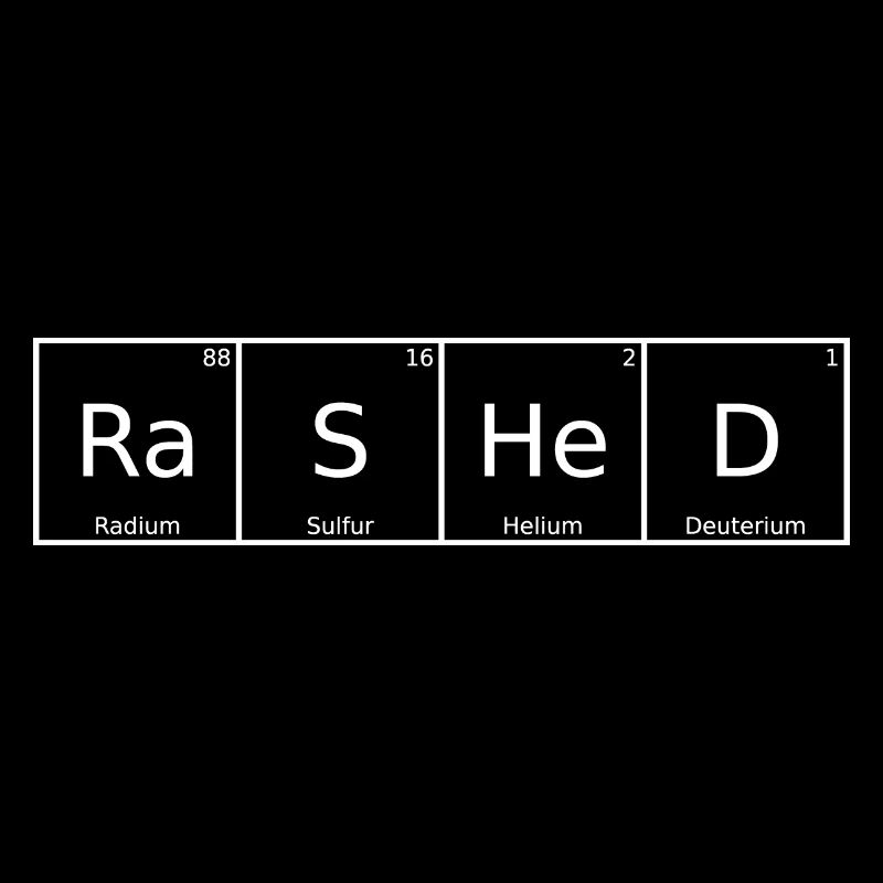 Rashed Name First Name Chemistry Periodic Table Elements