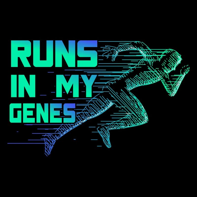 Running Runs In My Genes Marathon Runner Gift