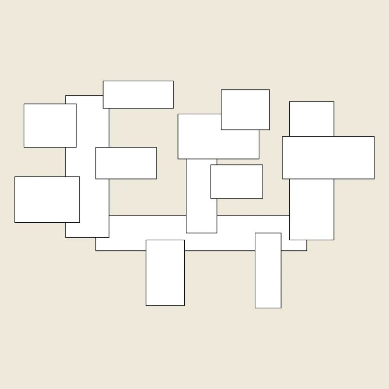 rectangles simplement des carrés en composition