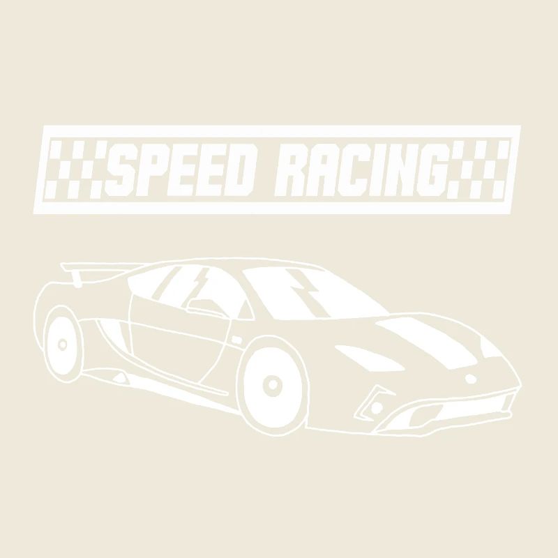 Voiture de course blanche