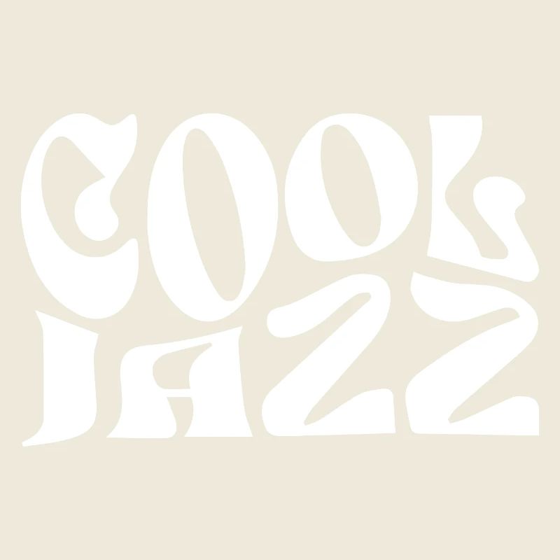 Typographie vintage du jazz cool