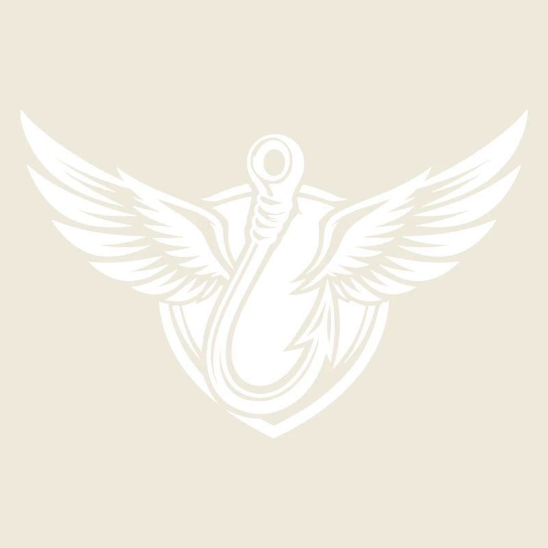 Icône d’hameçon à pêche Logo de pêche