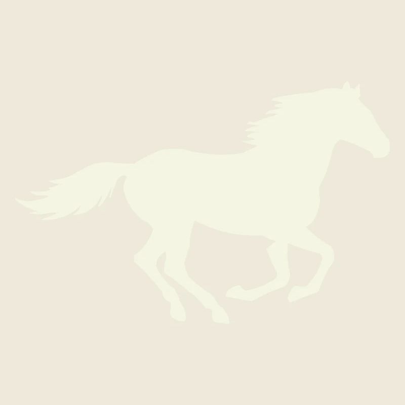 Silhouette de l’étalon sauteur