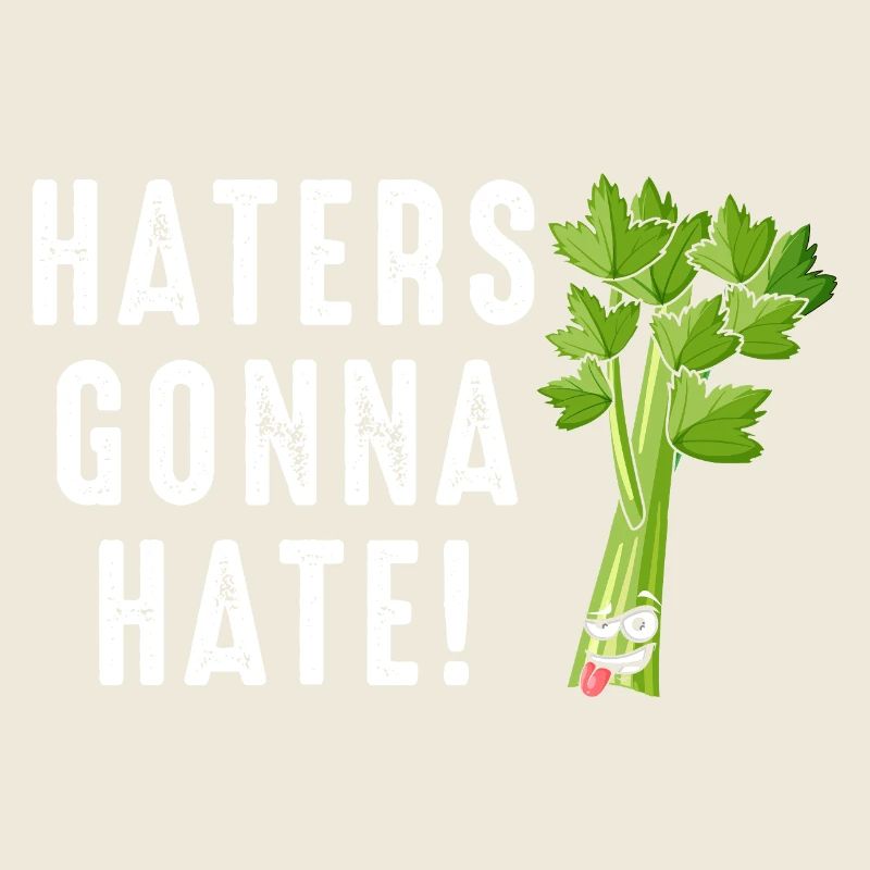 Haters Gonna Hate Celery Cartoon