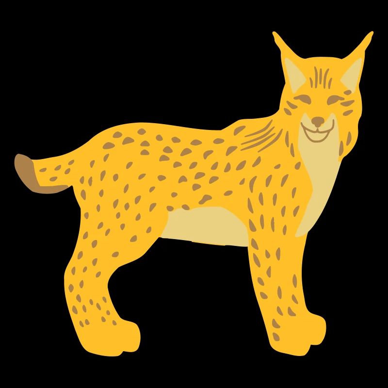 Lynx head front vector