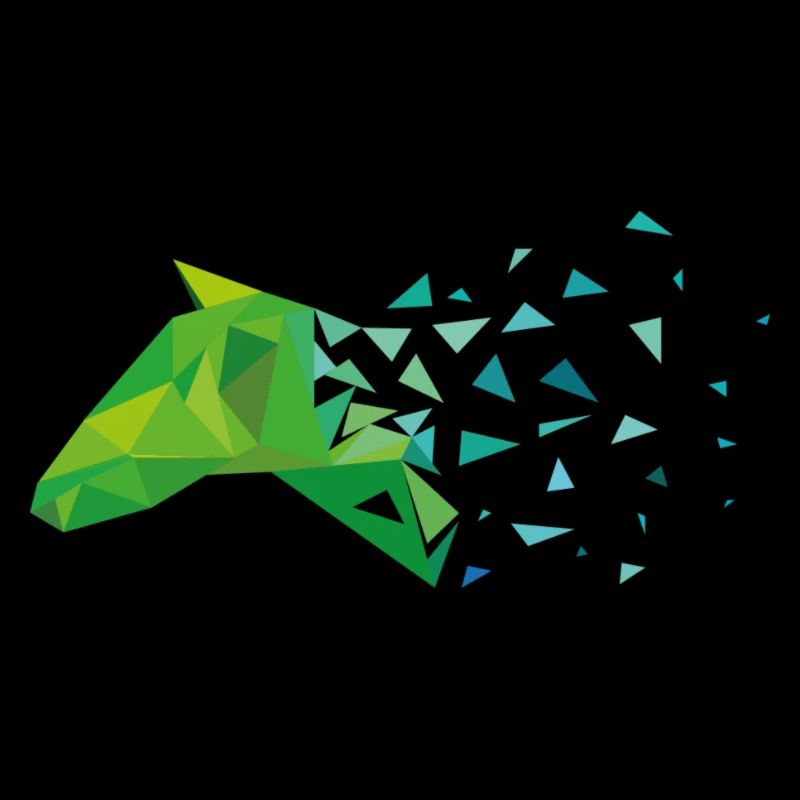 Cheval vert cheval cadeau