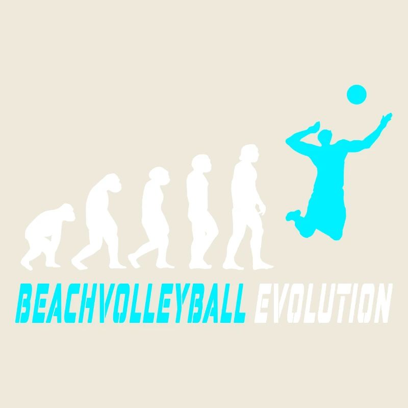 Beach volleyball evolution design / gift idea